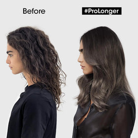 L'Oréal Professionnel Paris product applied to damp hair demonstrating even distribution and protection