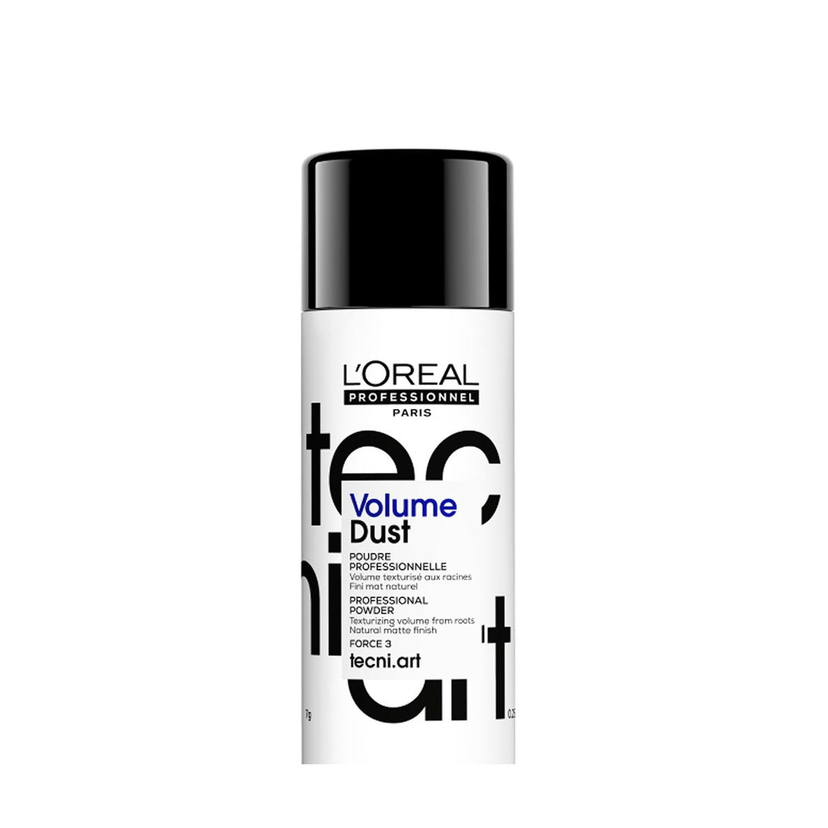 L'Oréal Professionnel Paris front packaging showing compact texture powder benefit volume
