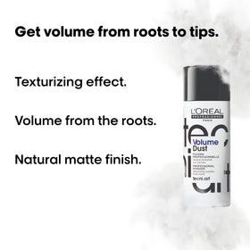 L'Oréal Professionnel Paris powder in palm showing fine texture for instant grip
