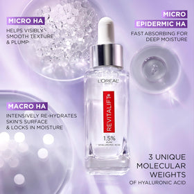 L'Oreal Paris retinol serum bottle on dark surface illustrating night treatment benefits