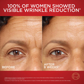 L'Oreal Paris model applying moisturizer to cheek showing quick absorption benefit