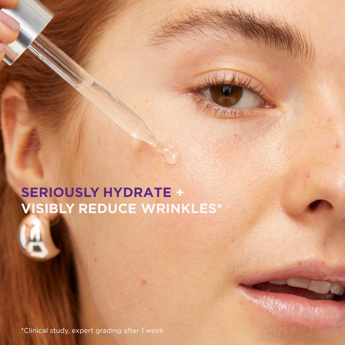 L'Oreal Paris Revitalift applied on hand demonstrating lightweight hydration