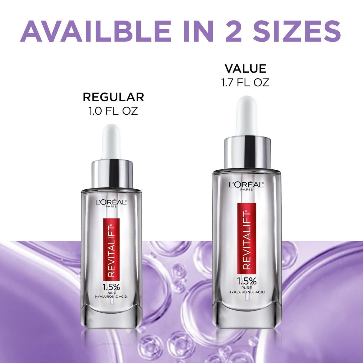 L'Oreal Paris Revitalift on bathroom vanity in lifestyle setting for daily routine