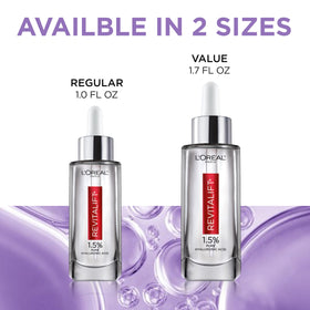 L'Oreal Paris Revitalift on bathroom vanity in lifestyle setting for daily routine