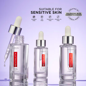 L'Oreal Paris Revitalift being applied along neck and jawline for plumping