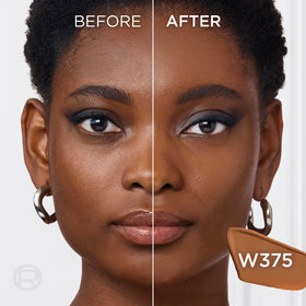 Close-up of L'Oreal Paris Skin Ink dual applicator highlighting precision tip and quick blending benefit
