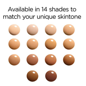 L'Oreal Paris True Match W3-4 shade next to ruler showing size and precise coverage