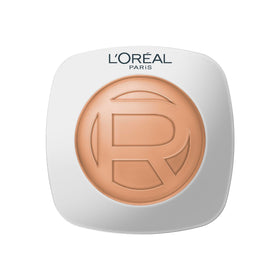 L'Oreal Paris compact front view showing sleek design and shade label