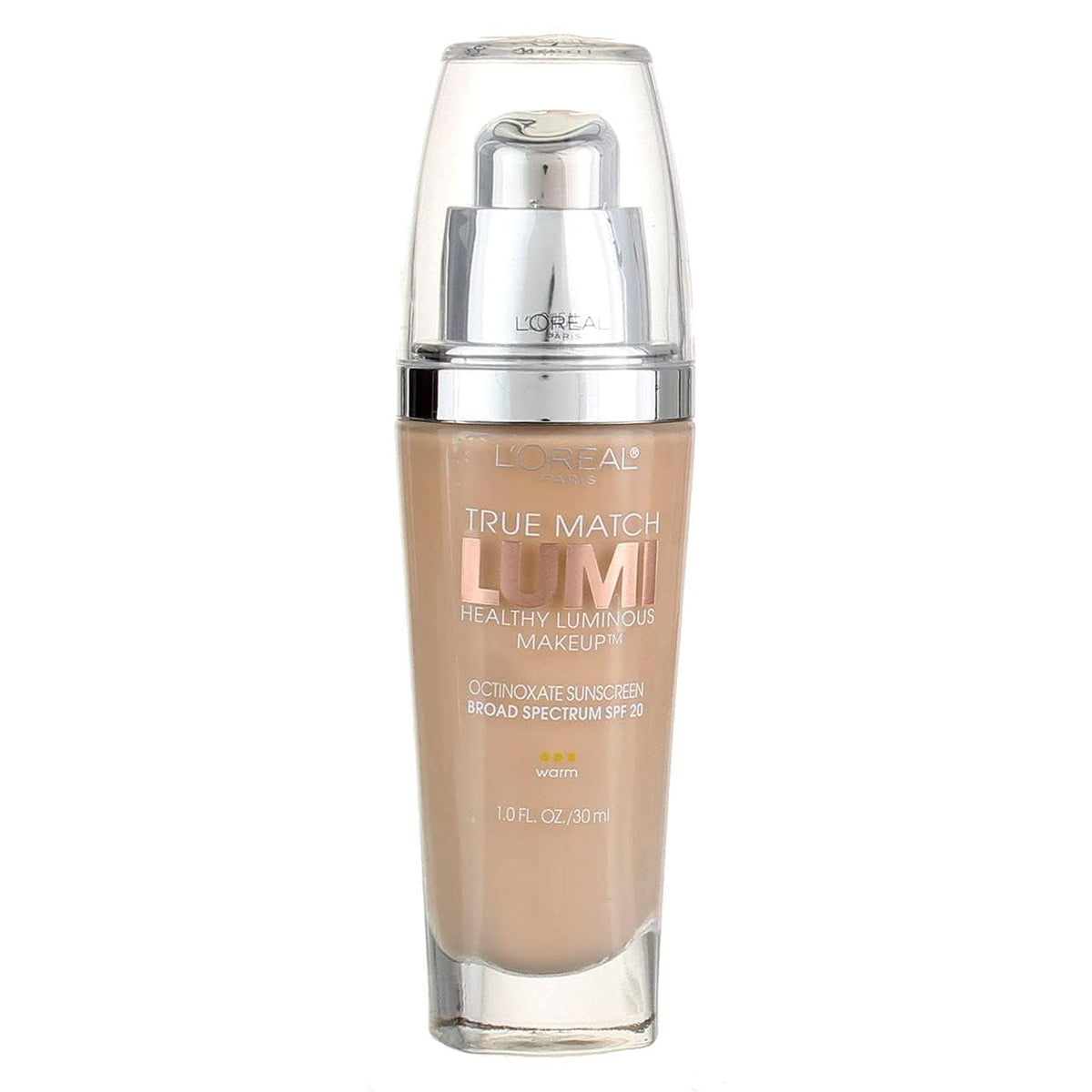 L'Oreal Paris half-face before and after True Match Lumi for natural coverage