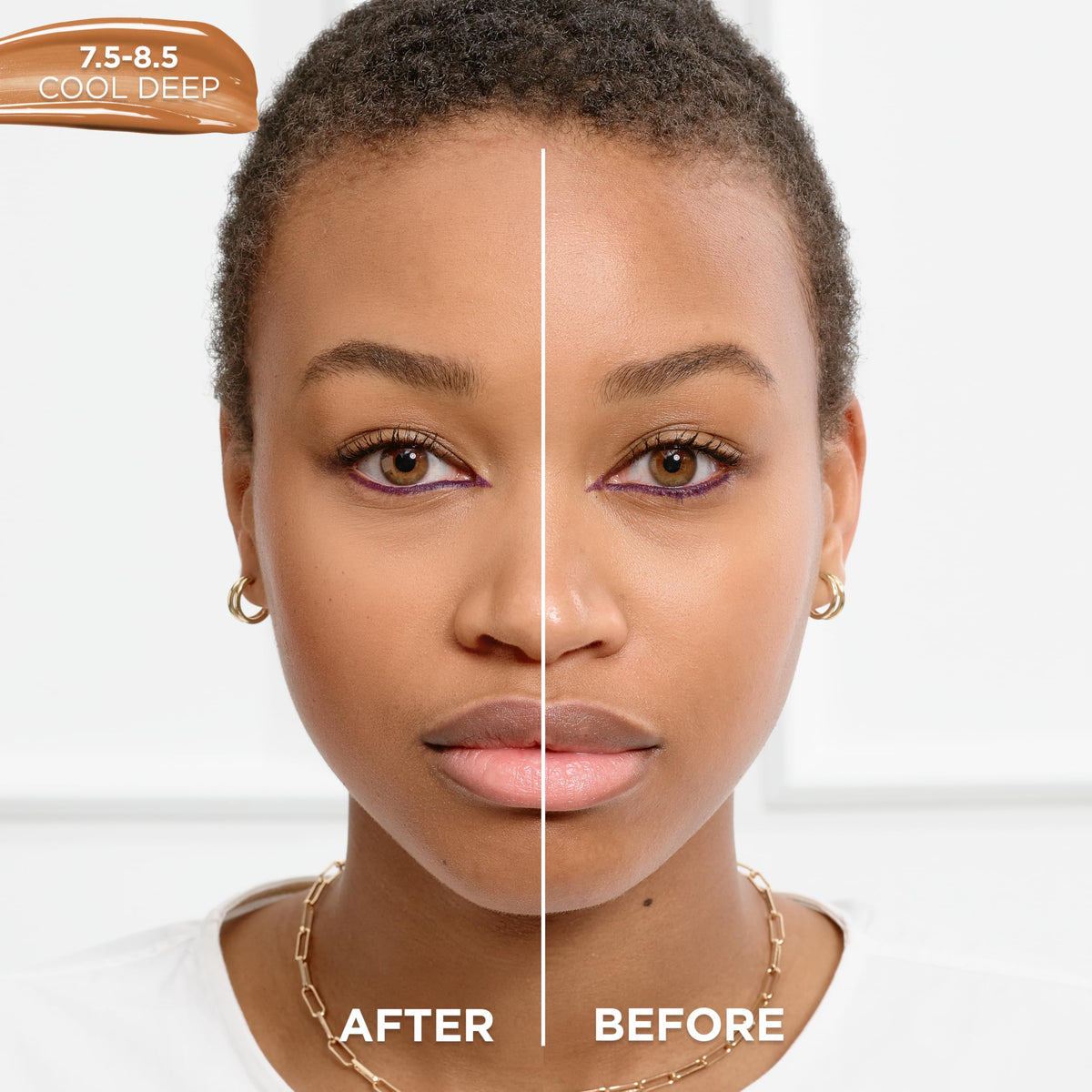 L'Oreal Paris pump dispenser close-up for controlled serum foundation application