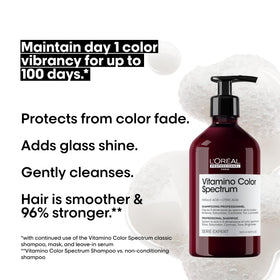 L'Oréal Professionnel back label with ingredients and usage details benefit