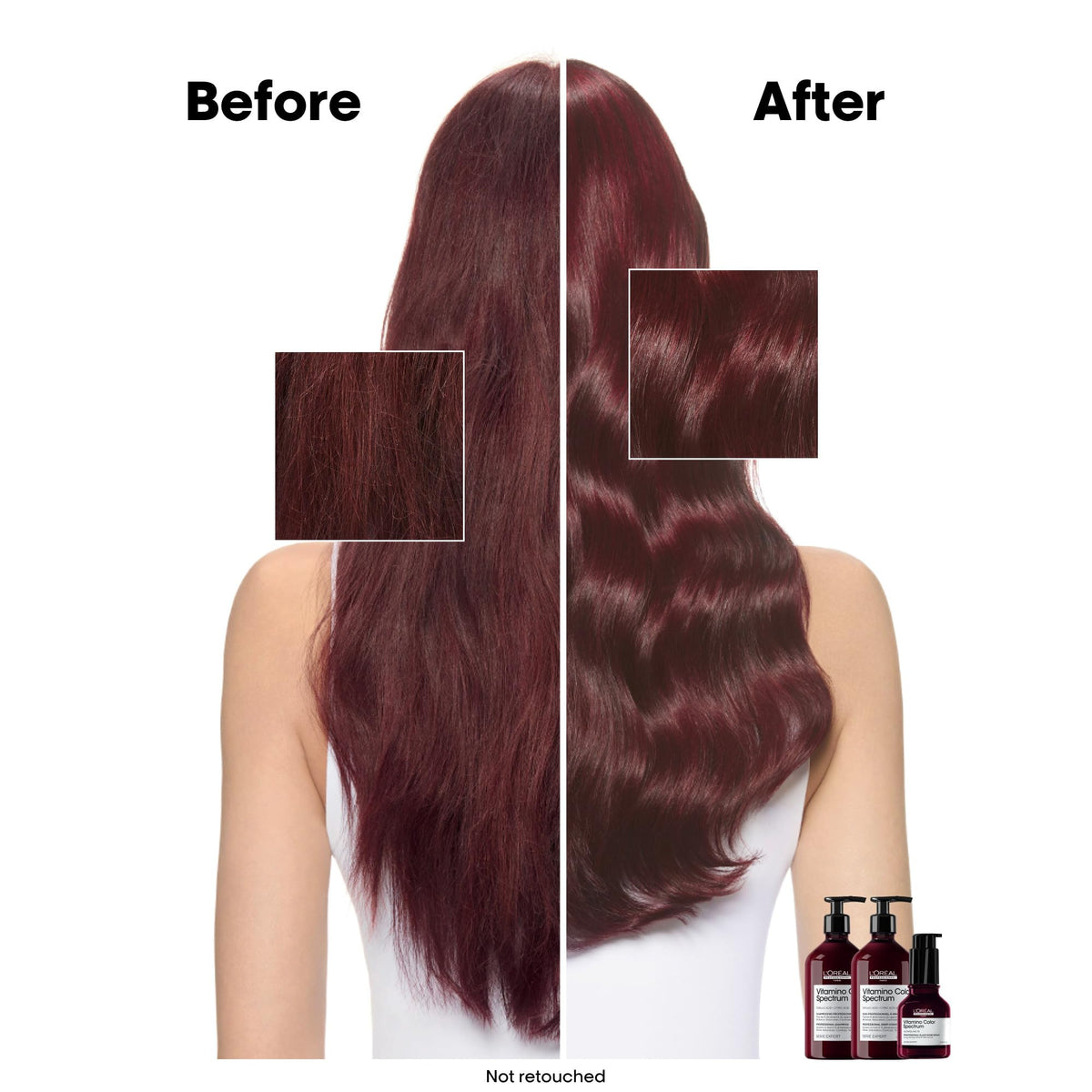 L'Oréal Professionnel pump close-up demonstrating easy dispensing benefit