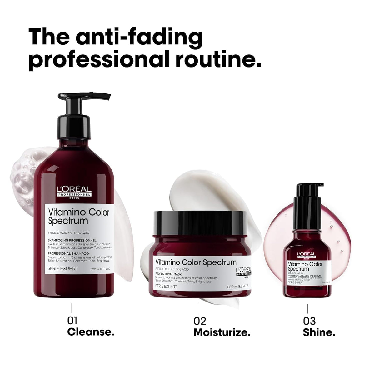 L'Oréal Professionnel Paris stylist applying mask in salon for professional results