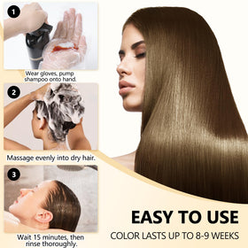lorpon after result natural light brown color and even coverage