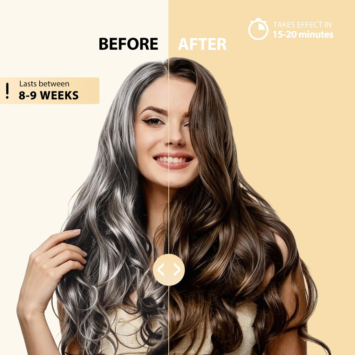 lorpon condition after rinse shiny hair displaying smooth, glossy finish