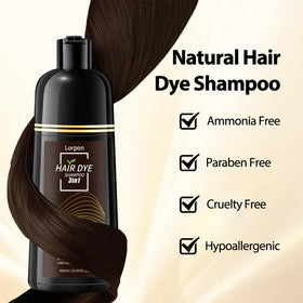 lorpon finished hair shine in lifestyle shot showing healthy glossy results