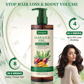 Lorrnyee bottle pump and label detail highlighting key ingredients and usage