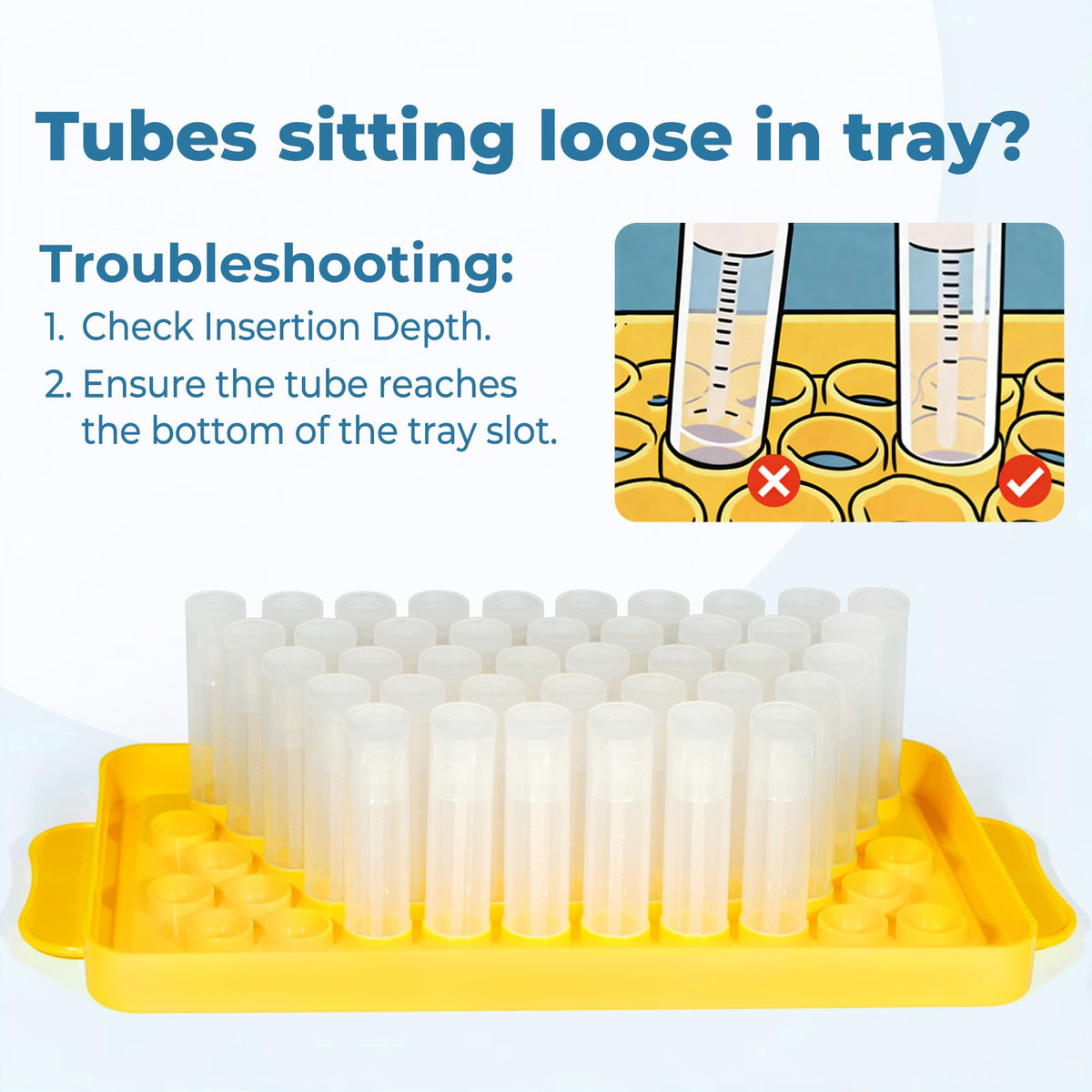 LotFancy label-ready tubes showing branding area and easy labeling