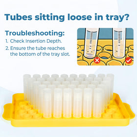 LotFancy label-ready tubes showing branding area and easy labeling