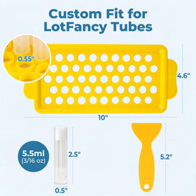 LotFancy size comparison in hand showing compact travel-friendly capacity