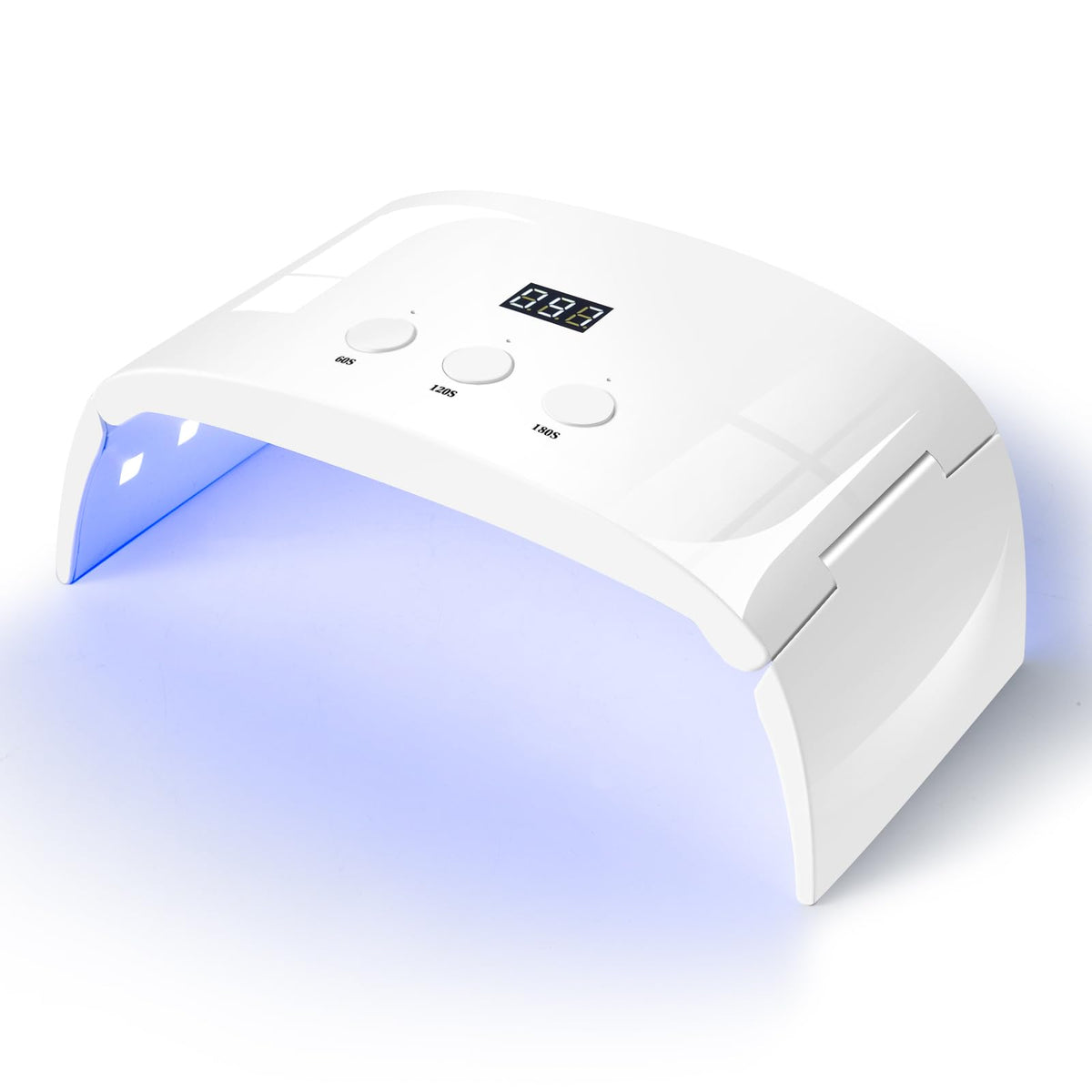 Lotifie front view of white lamp showing sleek design and professional look