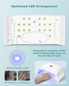 Lotifie foot in lamp for pedicure showing roomy fit and convenience