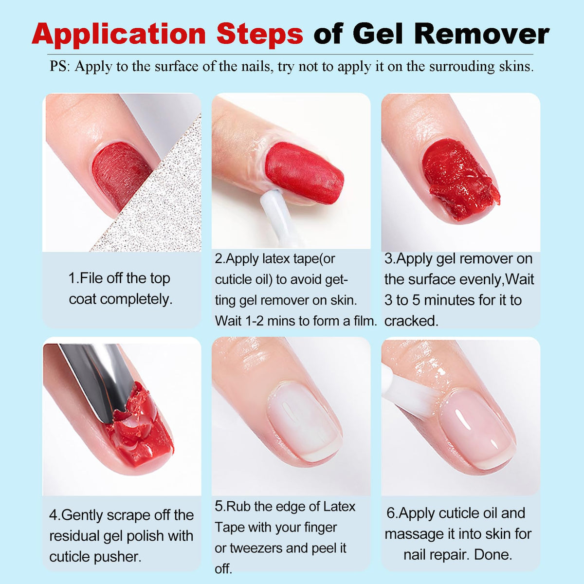 LOUINSTIC cuticle oil being massaged into nails to hydrate and repair