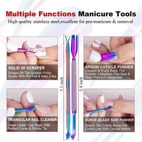LOUINSTIC cracked gel polish on nail after 2–5 minutes for easy removal