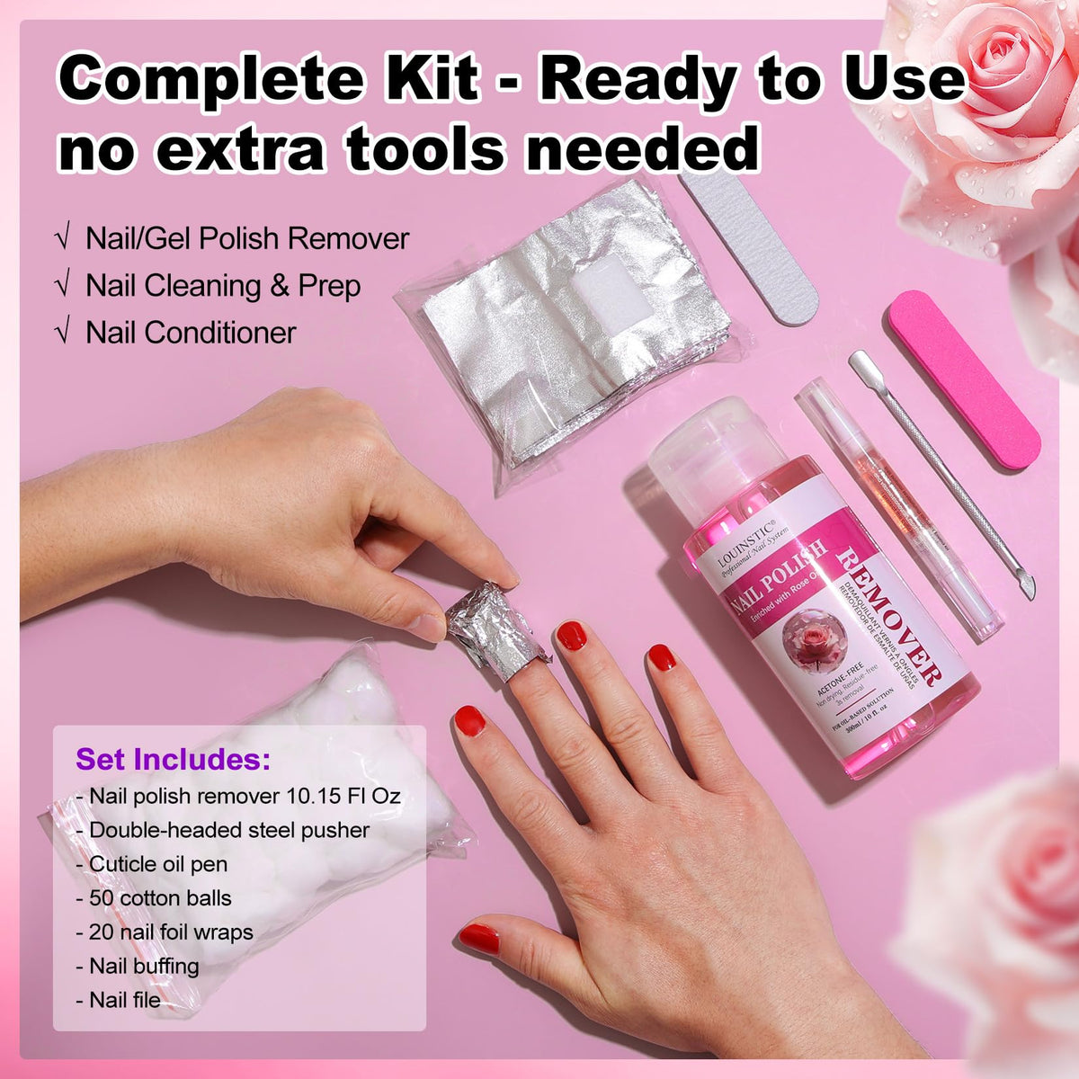 LOUINSTIC kit packed in a travel bag for leak-proof convenience
