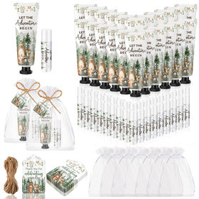 Lounsweer front packaging showing 24 woodland-themed hand creams and lip balms for easy gifting