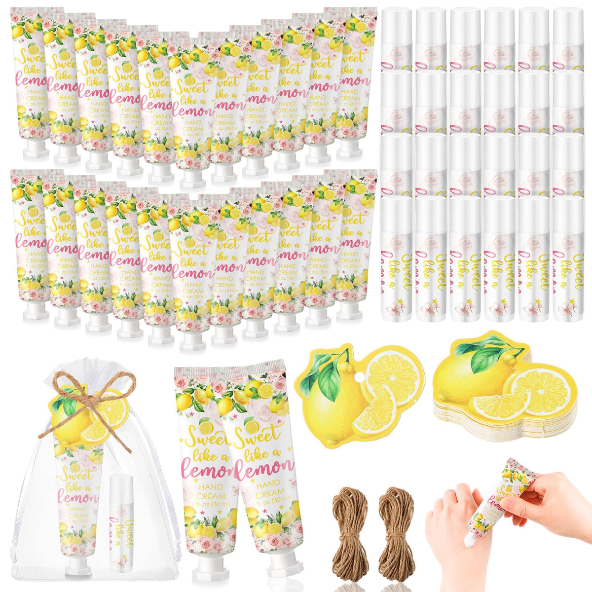 lounsweer front packaging showing 24-set lemon design and coordinated artwork