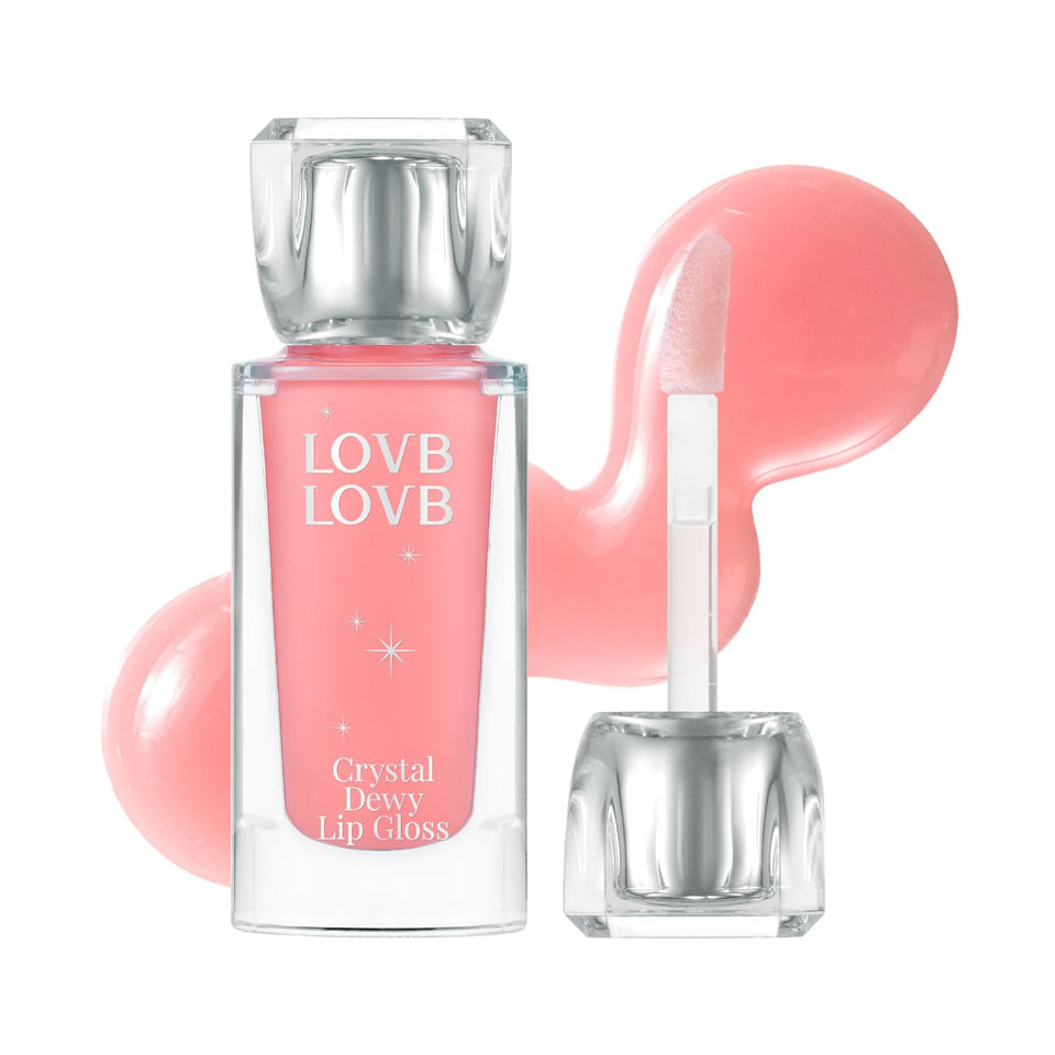 LOVB LOVB front packaging showing pink dolphin shade and glossy finish benefit