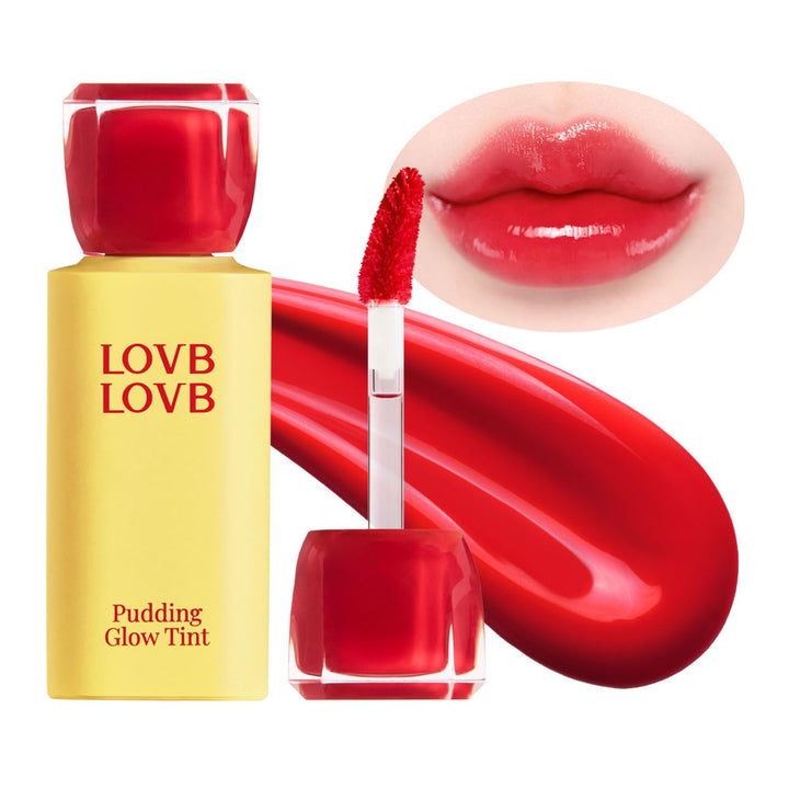 LOVB LOVB front packaging showing red berry shade and glossy finish benefit