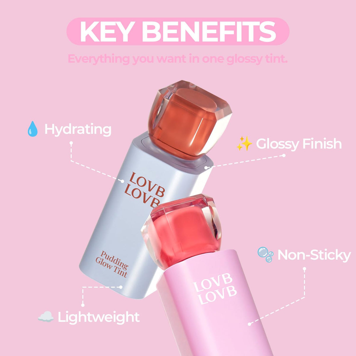 LOVB LOVB open cap and bottle revealing applicator and product color