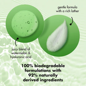 Love Beauty And Planet bottle in shower showing clean, refreshing routine