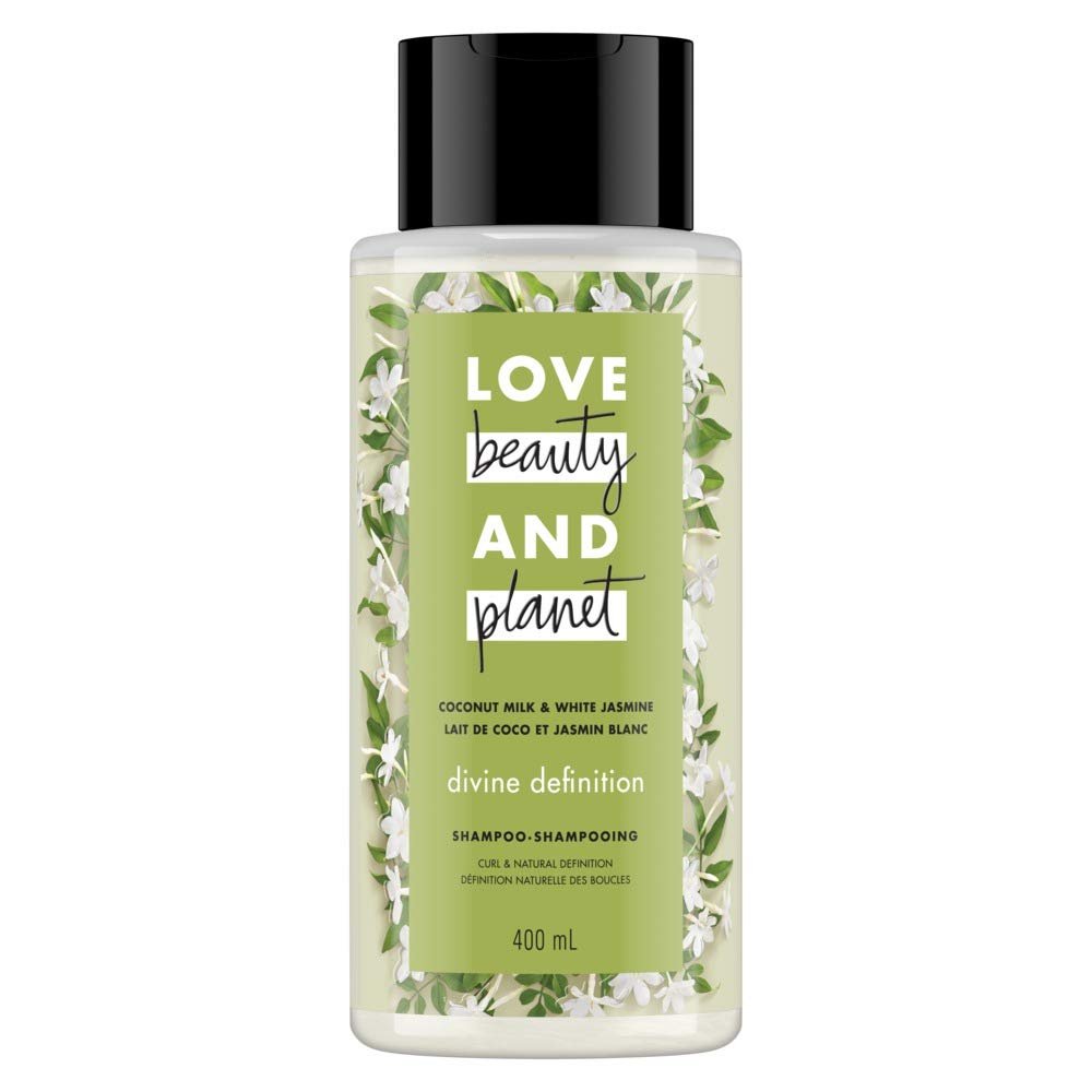 Love Beauty And Planet front packaging showing coconut milk and jasmine for gentle cleansing
