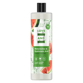 Love Beauty And Planet front packaging showing watermelon scent and benefit