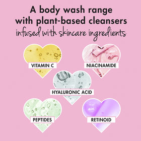 Love Beauty And Planet watermelon and hyaluronic acid ingredients for hydration
