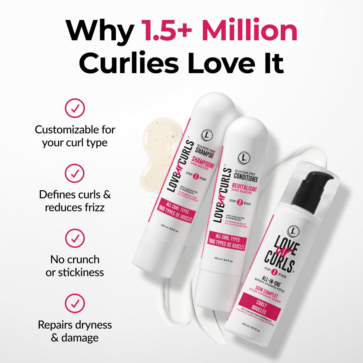 Love Ur Curls before and after curls showing improved definition