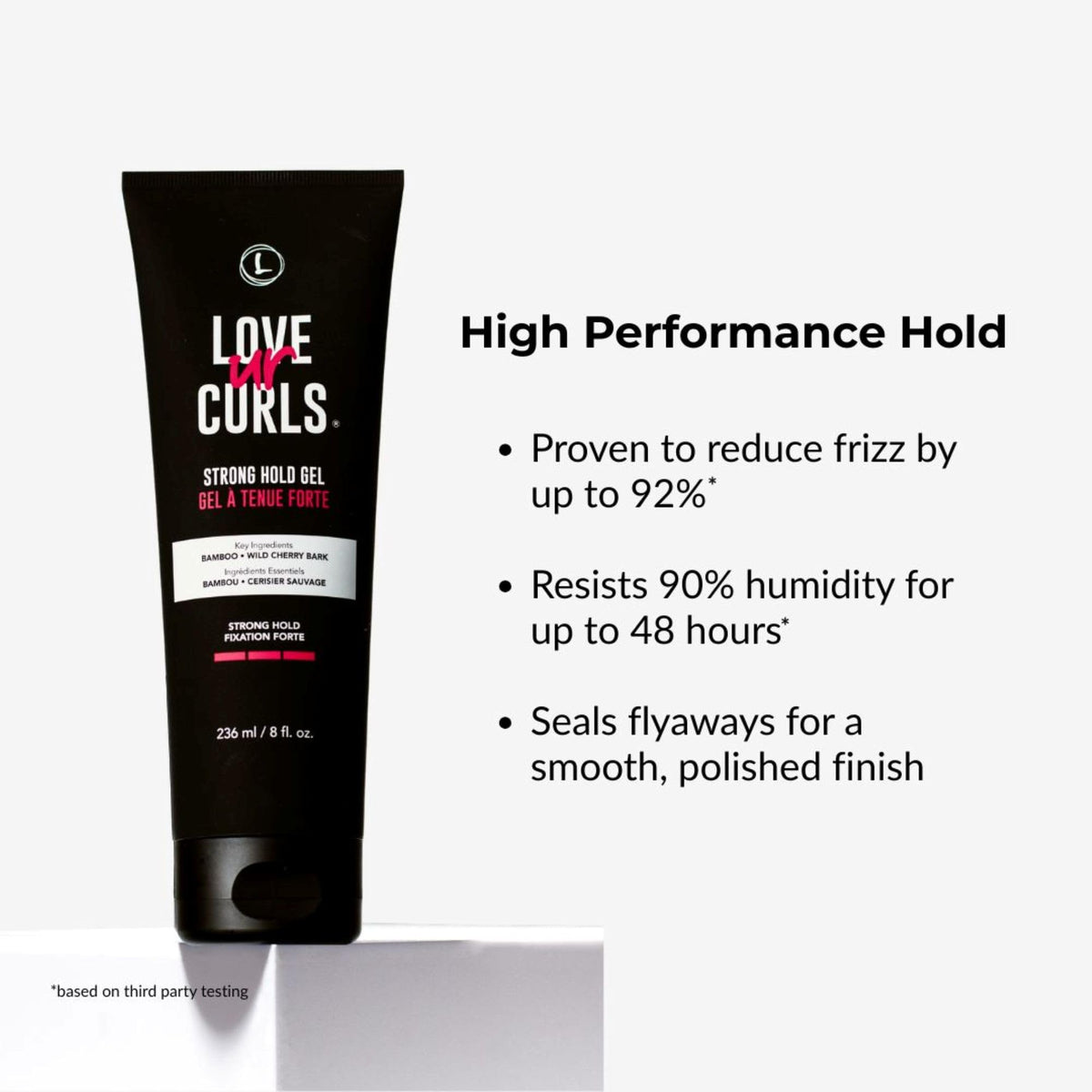 Love Ur Curls scrunching out gel cast to reveal soft defined curls benefit