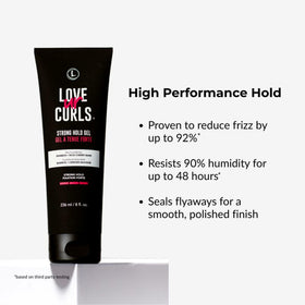 Love Ur Curls scrunching out gel cast to reveal soft defined curls benefit