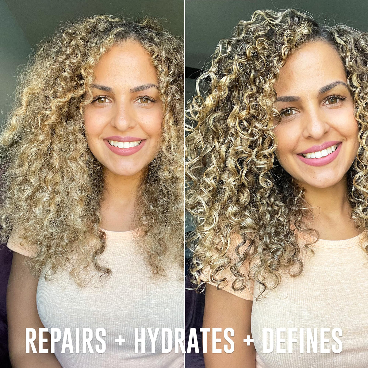 Love Ur Curls conditioner detangling wet curls for less breakage