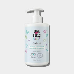 Love Ur Curls front bottle view showing packaging and gentle care benefit
