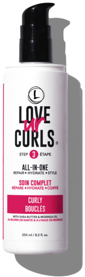 Love Ur Curls front packaging showing 250mL jar and product benefits