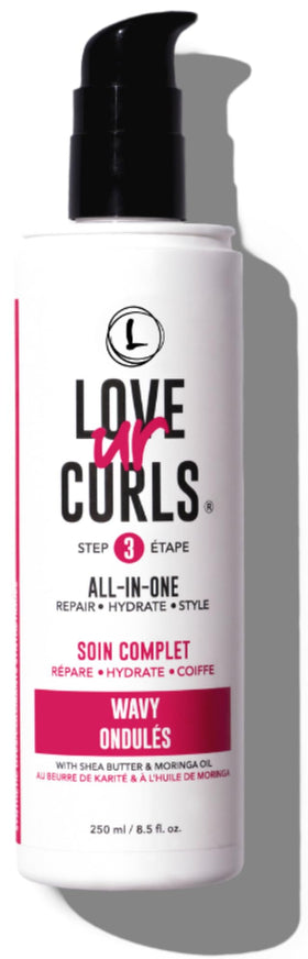 Love Ur Curls front packaging showing product label and size benefit