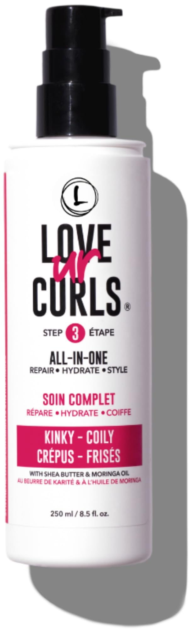 Love Ur Curls front packaging showing jar and label, highlights clear purpose