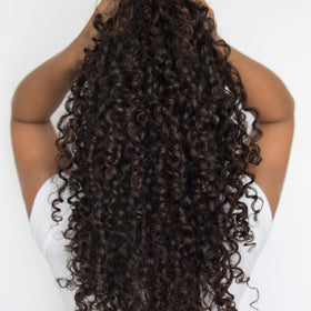 Love Ur Curls label ingredients detail showcasing shea butter and moringa oil