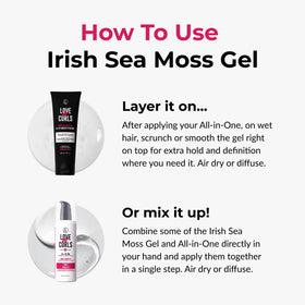 Love Ur Curls on a bathroom shelf in a lifestyle setting suggesting everyday routine use