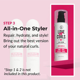 Love Ur Curls open jar revealing cream texture, conveys rich moisturizing feel