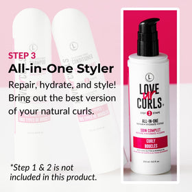 Love Ur Curls dispensing cream texture for easy application and slip